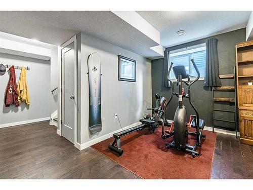 550 Bayview Way Sw, Airdrie, AB - Indoor Photo Showing Gym Room