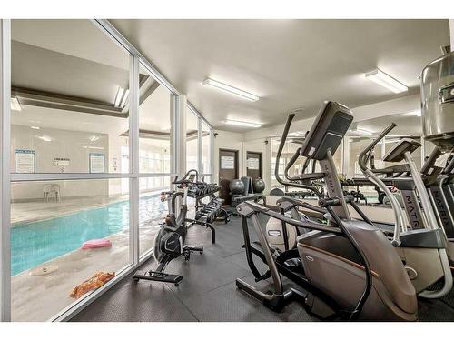 3-203 Village Terrace Sw, Calgary, AB - Indoor Photo Showing Gym Room