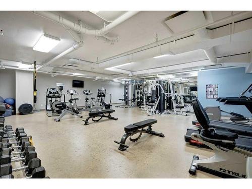 803-888 4 Avenue Sw, Calgary, AB - Indoor Photo Showing Gym Room