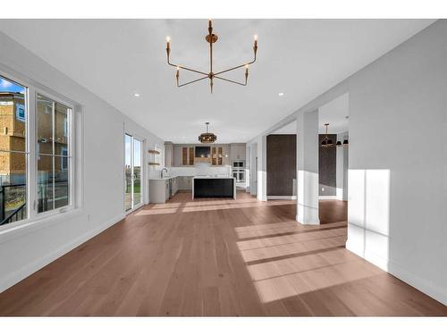 2020 Waterbury Road, Chestermere, AB - Indoor With Fireplace