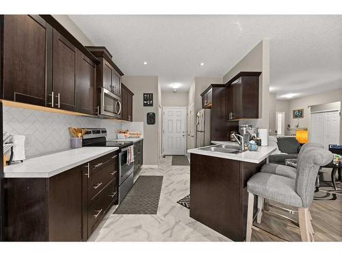 430 Henricks Drive, Irricana, AB - Indoor Photo Showing Kitchen With Double Sink