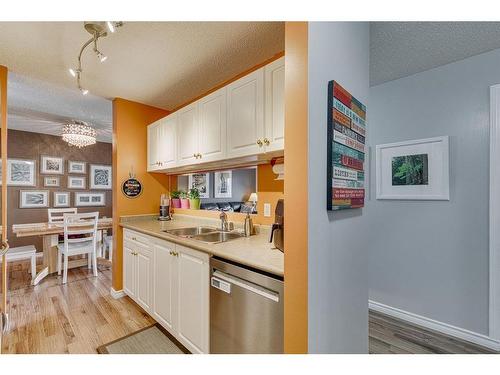 2413-6224 17 Avenue Se, Calgary, AB - Indoor Photo Showing Kitchen With Double Sink