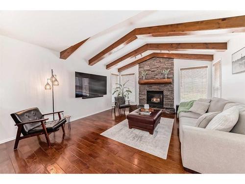 157 Kincora Cove Nw, Calgary, AB - Indoor Photo Showing Living Room With Fireplace