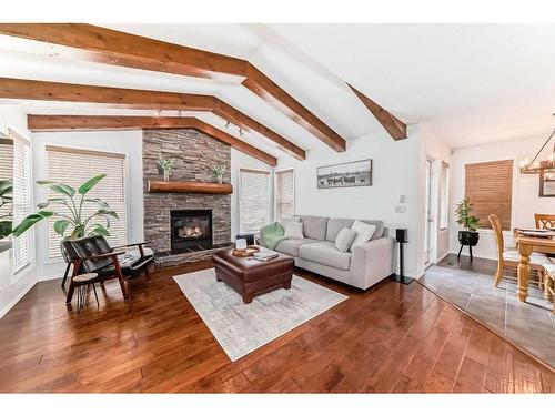 157 Kincora Cove Nw, Calgary, AB - Indoor Photo Showing Living Room With Fireplace