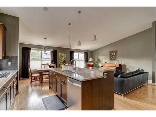 228 Macewan Glen Place Nw, Calgary, AB - Indoor Photo Showing Kitchen With Double Sink With Upgraded Kitchen