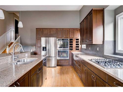 228 Macewan Glen Place Nw, Calgary, AB - Indoor Photo Showing Kitchen With Stainless Steel Kitchen With Double Sink With Upgraded Kitchen