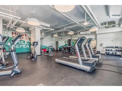 207-30 Mahogany Mews Se, Calgary, AB - Indoor Photo Showing Gym Room