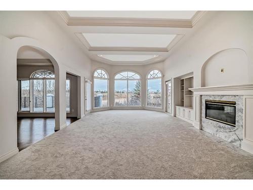 13007 Canso Place Sw, Calgary, AB - Indoor With Fireplace