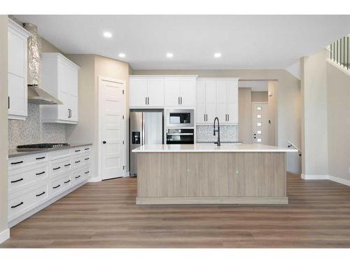 44 Verity Place Sw, Calgary, AB - Indoor Photo Showing Kitchen With Upgraded Kitchen