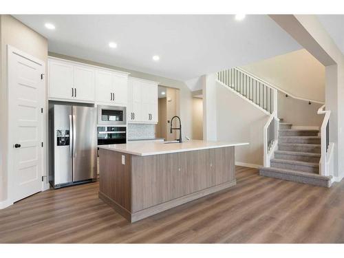 44 Verity Place Sw, Calgary, AB - Indoor Photo Showing Kitchen With Upgraded Kitchen