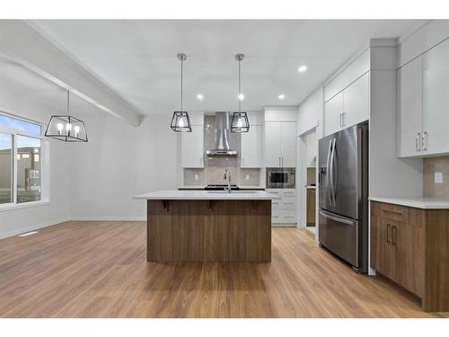 133 Corner Glen Road Ne, Calgary, AB - Indoor Photo Showing Kitchen With Upgraded Kitchen