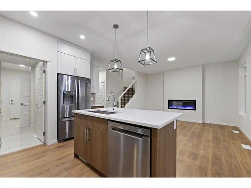 133 Corner Glen Road Ne, Calgary, AB - Indoor Photo Showing Kitchen With Upgraded Kitchen