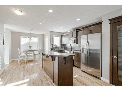 2486 Ravenswood View Se, Airdrie, AB - Indoor Photo Showing Kitchen With Upgraded Kitchen