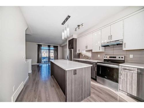 940 Sherwood Boulevard Nw, Calgary, AB - Indoor Photo Showing Kitchen With Upgraded Kitchen