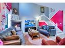 2-468 Woodbine Boulevard Sw, Calgary, AB  - Indoor Photo Showing Living Room With Fireplace 