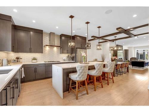 2635 29 Street Sw, Calgary, AB - Indoor Photo Showing Kitchen With Stainless Steel Kitchen With Double Sink With Upgraded Kitchen