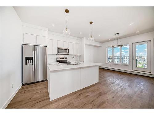 3517-60 Skyview Ranch Road Ne, Calgary, AB - Indoor Photo Showing Kitchen With Stainless Steel Kitchen With Upgraded Kitchen