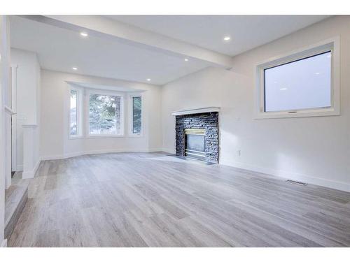 3847 Catalina Boulevard Ne, Calgary, AB - Indoor With Fireplace