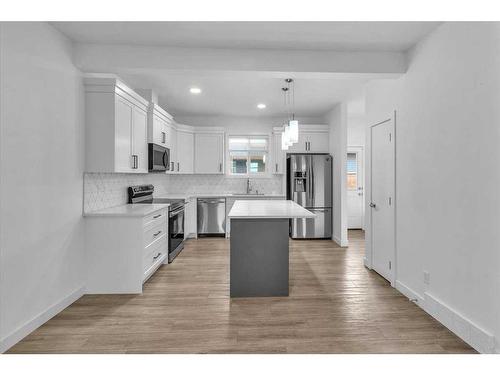 155 Wolf Creek Avenue Se, Calgary, AB - Indoor Photo Showing Kitchen With Stainless Steel Kitchen With Upgraded Kitchen