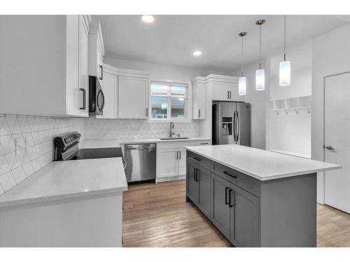 155 Wolf Creek Avenue Se, Calgary, AB - Indoor Photo Showing Kitchen With Stainless Steel Kitchen With Upgraded Kitchen