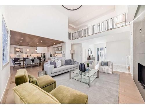 29 Timberline Court Sw, Calgary, AB - Indoor Photo Showing Living Room With Fireplace