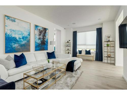 132 Savanna Place Ne, Calgary, AB - Indoor Photo Showing Living Room