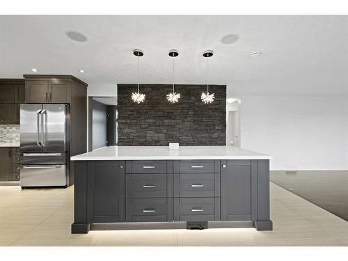 505 Lakeside Greens Place, Chestermere, AB - Indoor Photo Showing Kitchen With Stainless Steel Kitchen With Upgraded Kitchen