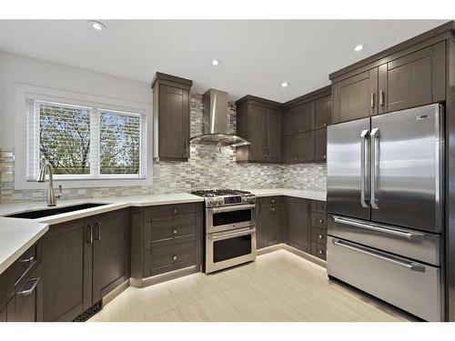 505 Lakeside Greens Place, Chestermere, AB - Indoor Photo Showing Kitchen With Stainless Steel Kitchen With Upgraded Kitchen