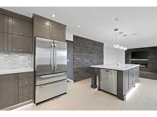 505 Lakeside Greens Place, Chestermere, AB - Indoor Photo Showing Kitchen With Stainless Steel Kitchen With Upgraded Kitchen