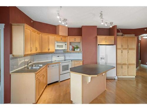 401-4 14 Street Nw, Calgary, AB - Indoor Photo Showing Kitchen With Double Sink