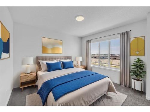 864 Cornerstone Boulevard Ne, Calgary, AB - Indoor Photo Showing Bedroom