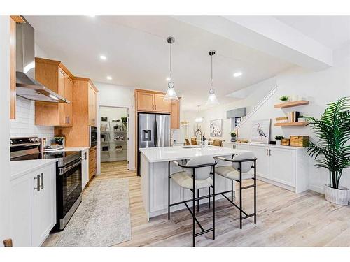 707 Buffaloberry Manor Se, Calgary, AB - Indoor Photo Showing Kitchen With Upgraded Kitchen