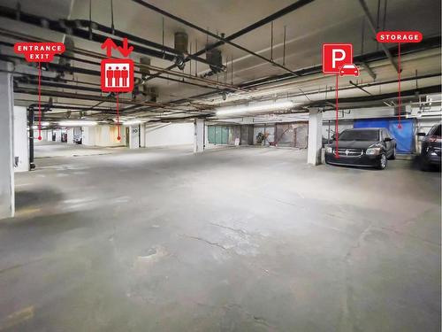 226-2727 28 Avenue Se, Calgary, AB - Indoor Photo Showing Garage