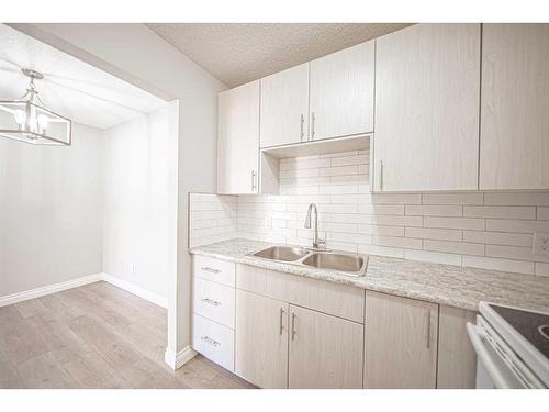 70-2519 38 Street Ne, Calgary, AB - Indoor Photo Showing Kitchen With Double Sink With Upgraded Kitchen