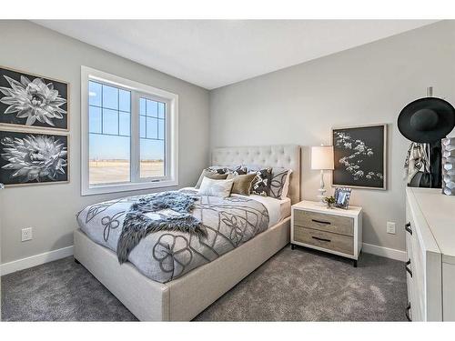 264 Northern Lights Crescent, Langdon, AB - Indoor Photo Showing Bedroom