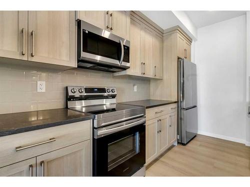 6414-20295 Seton Way Se, Calgary, AB - Indoor Photo Showing Kitchen With Stainless Steel Kitchen