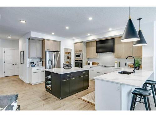 116 Ambleside Crescent Nw, Calgary, AB - Indoor Photo Showing Kitchen With Stainless Steel Kitchen With Upgraded Kitchen