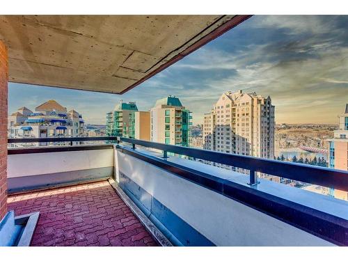 1407-738 3 Avenue Sw, Calgary, AB - Outdoor With Balcony With View