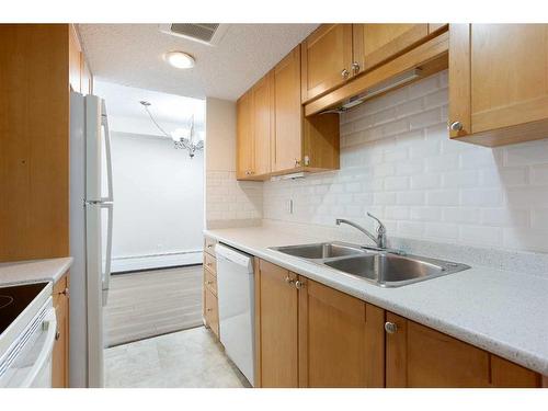 1407-738 3 Avenue Sw, Calgary, AB - Indoor Photo Showing Kitchen With Double Sink