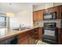 301-22 Panatella Road Nw, Calgary, AB  - Indoor Photo Showing Kitchen With Double Sink 