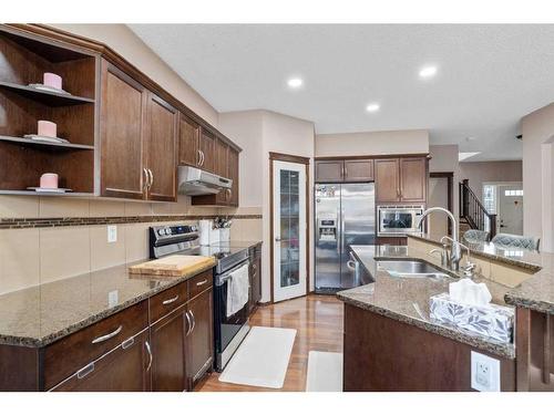 31 Skyview Shores Gardens Ne, Calgary, AB - Indoor Photo Showing Kitchen With Stainless Steel Kitchen With Double Sink With Upgraded Kitchen