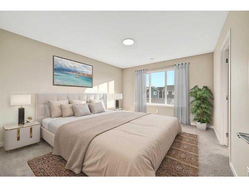 335 Magnolia Drive Se, Calgary, AB - Indoor Photo Showing Bedroom