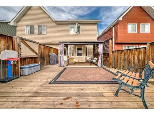 91 Auburn Bay Boulevard Se, Calgary, AB - Outdoor With Deck Patio Veranda With Exterior