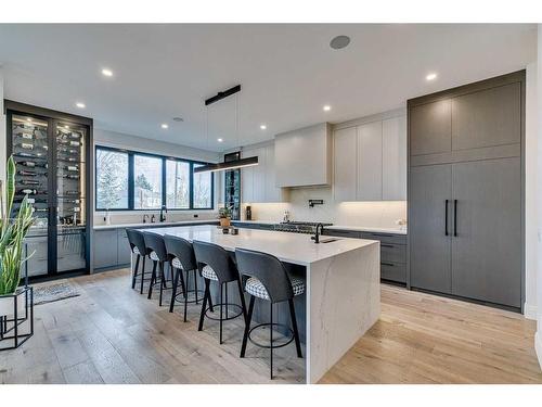 110 Lissington Drive Sw, Calgary, AB - Indoor Photo Showing Kitchen With Upgraded Kitchen