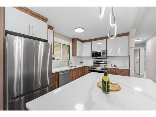 238 Maunsell Close Ne, Calgary, AB - Indoor Photo Showing Kitchen With Stainless Steel Kitchen With Upgraded Kitchen