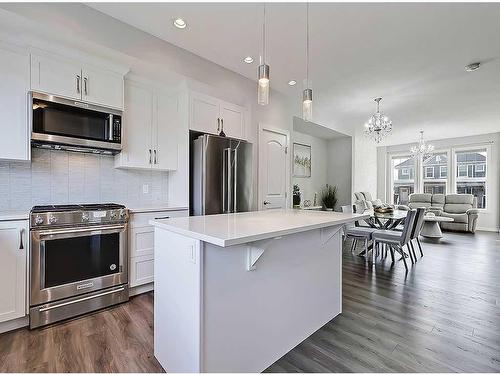 1281 Legacy Circle Se, Calgary, AB - Indoor Photo Showing Kitchen With Stainless Steel Kitchen With Upgraded Kitchen