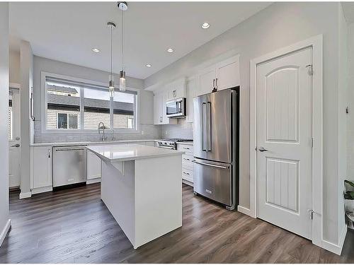 1281 Legacy Circle Se, Calgary, AB - Indoor Photo Showing Kitchen With Stainless Steel Kitchen With Upgraded Kitchen