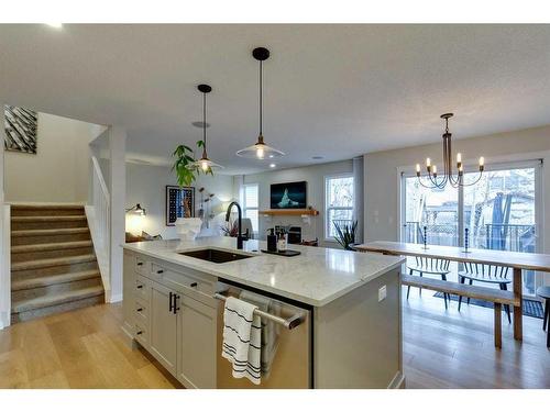 74 Silverado Range Heights Sw, Calgary, AB - Indoor Photo Showing Kitchen