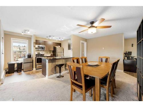 3211-625 Glenbow Drive, Cochrane, AB - Indoor Photo Showing Dining Room