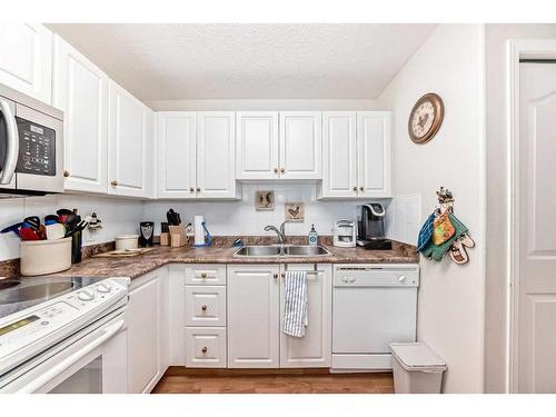 115-5000 Somervale Court Sw, Calgary, AB - Indoor Photo Showing Kitchen With Double Sink